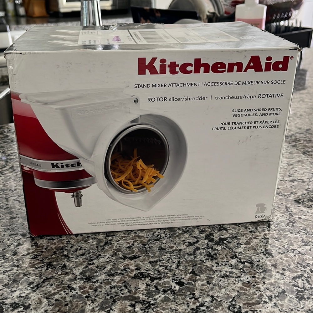Kitchenaid stand mixer attachment. Rotor slicer/shredder